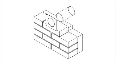 Dospel kołnierz przyścienny z przepustnicą D/UOP 100/104 007-0230