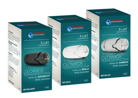 Diamond głowica termostatyczna antracyt ART.404