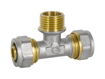 Diamond trójnik PEX-AL-PEX z mosiądzem gz 3/4x16x16 FTN-007.3/4X16X16.TC