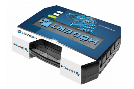 Hogert zestaw narzędziowy 144-elementowy HT1R440