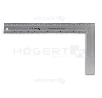 Hogert kątownik stolarski aluminiowy 300x190mm HT4M203