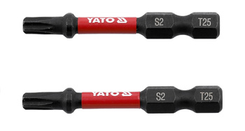 Yato bity udarowe 1/4"x50mm T25 2 sztuki YT-78054