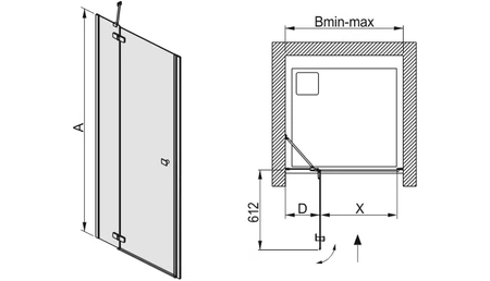 Sanplast kabina prysznicowa DJ2/FREE-120-S cm/sbW0 600-260-0360-42-401