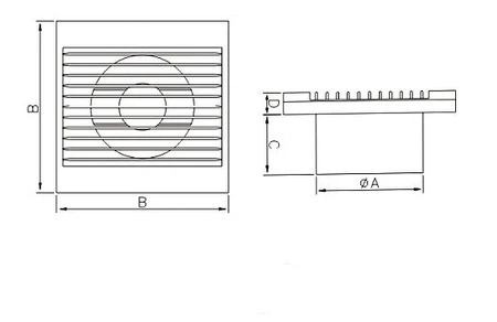 Dospel wentylator Styl 100 WP 007-0002