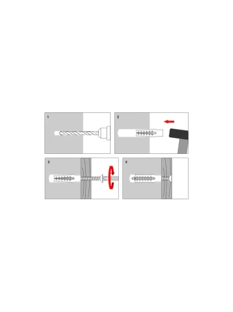 Wkręt-Met kołek metalowy do gazobetonu 10 sztuk BKMG-06