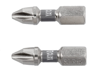 Yato bity 1/4"x25mm PH2 Ni 2 sztuki YT-78001