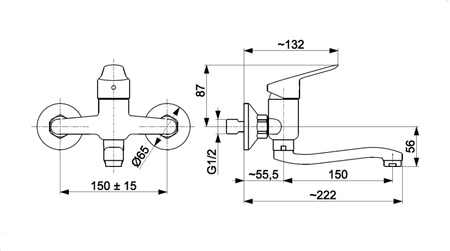 KFA Armatura bateria umywalkowa Sparc 5410-810-00