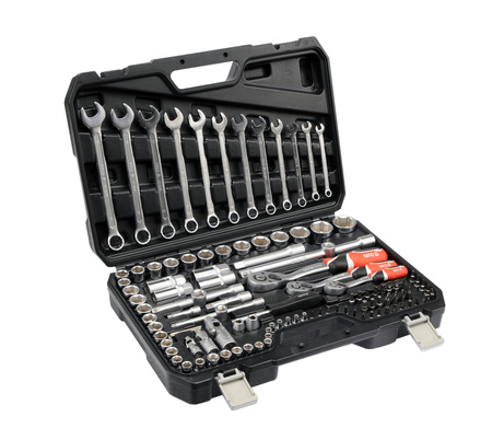 Yato zestaw narzędziowy 111-elementowy 1/4" 3/8" 1/2" YT-38831