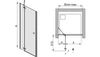 Sanplast kabina prysznicowa DJ2/FREE-120-S cm/sbW0 600-260-0360-42-401