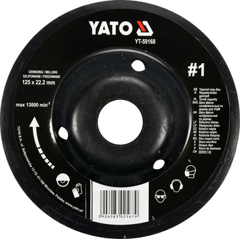 Yato tarnik wypukły Nr1 125mm YT-59168