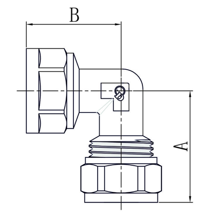 Diamond kolano PEX-AL-PEX gwint wewnętrzny 16x1/2" FTN-005.1/2x16.KOL-D