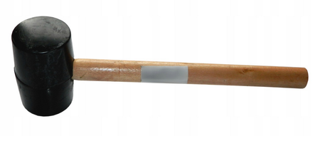Młotek gumowy 270g z drewnianym trzonkiem