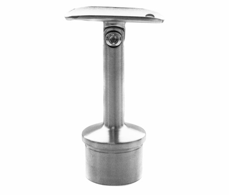 Podpora poręczy 42,4mm na słupek 42,4x2mm regulowana AISI 304 szlif
