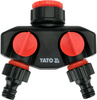 Yato przyłącze kranowe rozdzielacz z 2 wyjściami 3/4"-1" YT-89100