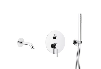 KFA Armatura bateria wannowa podtynkowa Moza chrom z baterią 3-funkcyjną 5039-401-00