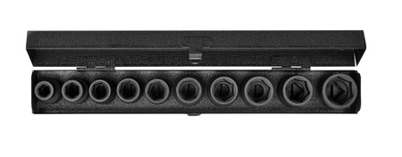 Yato zestaw nasadek udarowych krótkich 10-elementowy YT-1025