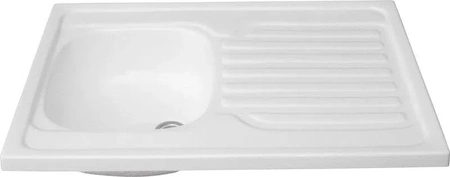 Polimat zlewozmywak akrylowy ZJ-60 1-komorowy 80x60cm z ociekaczem 1009