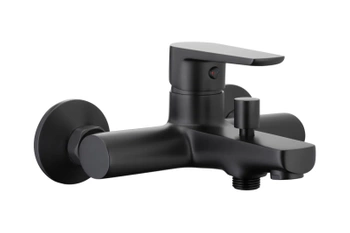 KFA Armatura bateria wannowa Narva Black ścienna czarna 5224-010-81