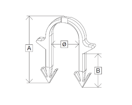 Capricorn spinki pakietowane do takera 50mm czarne 9-2011-050-66-01-10