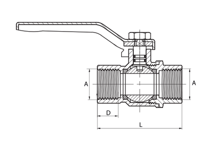 Diamond zawór kulowy do instalacji gazowych 3/4" Art.2200-20