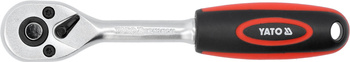 Yato grzechotka prosta 1/4" 90T z plastikową rękojeścią YT-03241