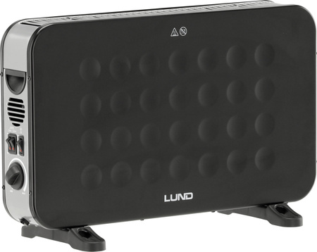 Lund grzejnik konwektorowy 2000W czarny 68651