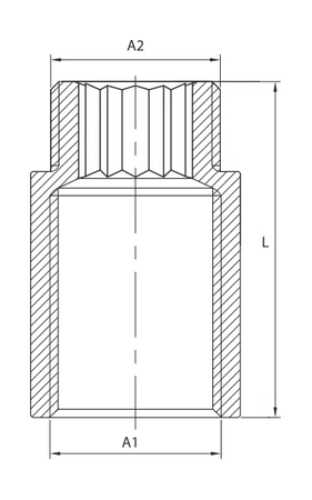 Diamond przedłużka chromowana 3/4"x30mm RR.502.PRZED.20X30.CH
