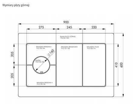 Hydro-Vacuum zestaw kuchnia węglowa Eco design TK2 6,5kW z wkładem grzewczym wersja prawa