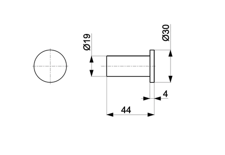 KFA Armatura wieszak łazienkowy punktowy chrom 864-020-00