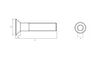 Śruba imbusowa stożkowa ocynk klasa 10,9 DIN 7991 M08x30