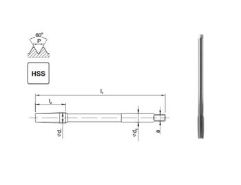 Fanar gwintownik maszynowy metryczny HSS NGMf M6 F1-151001-0060
