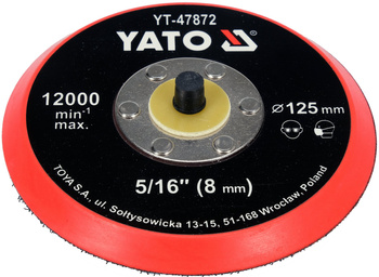 Yato talerz polerski 125mm z rzepem YT-47872