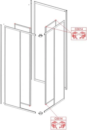 Sanplast komplet suwaków do KNS lewy prawy 660-C0014-10-000-00