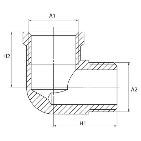 Diamond kolanko WZ 3/8" mosiądz K-92.KOL.10.Y.WZ