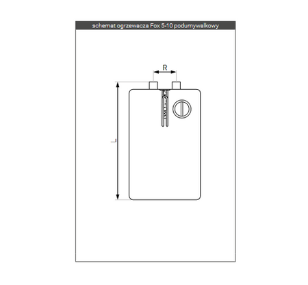 Galmet elektryczny ogrzewacz wody Fox 10l podumywalkowy 01-010070