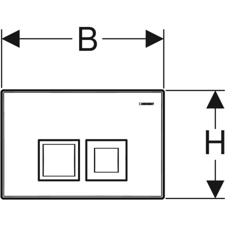 Geberit przycisk uruchamiający Geberit Delta50 biały 115.135.11.1