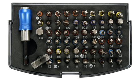 Yato zestaw końcówek śrubokrętowych 59 sztuk YT-04624