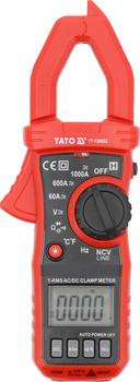 Yato miernik cęgowy True RMS AC/DC 10MA-1000A YT-730933