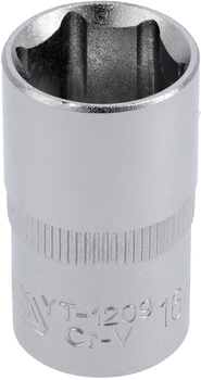 Yato nasadka krótka 1/2" 16mm 6-kątna YT-1209