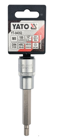 Yato klucz trzpieniowy spline 1/2" M8 L100mm YT-04352