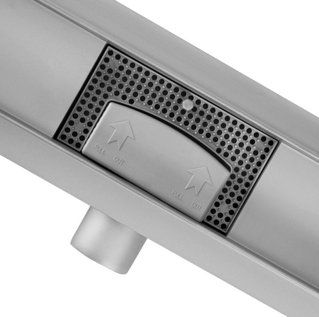 REA odpływ liniowy NEOX stal szczotkowana odwracalny 2w1 90cm G2504