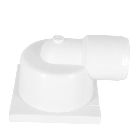 DES Group kratka kanalizacyjna fi50 10x10cm metal biała boczna