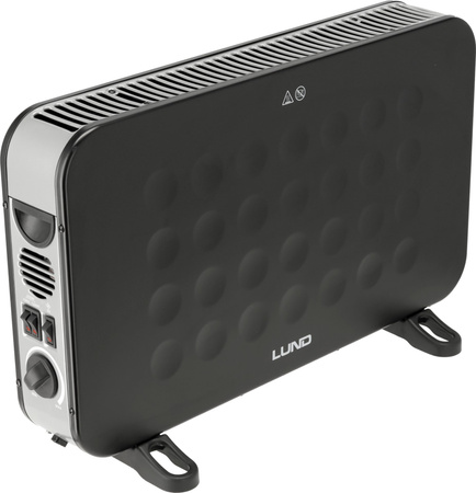 Lund grzejnik konwektorowy 2000W czarny 68651