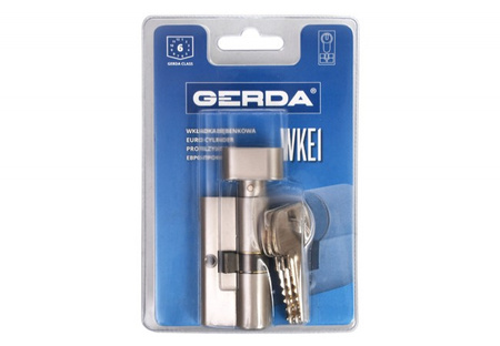 Gerda wkładka profilowa WKE1 z gałką 36/28 nikiel satynowy blister 0WKE1G03628.90030B