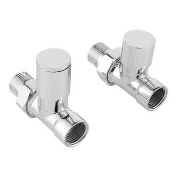 Diamond zestaw zaworów grzejnikowych 1/2" prosty chrom ART.433.ZEST.PR.CH