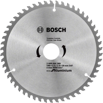 Bosch tarcza pilarska Eco for Aluminium 190x30mm 2608644389