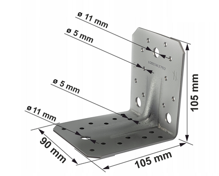 Simpson Strong-Tie złącze kątowe wzmacniane 105x105x90x3mm ABR105