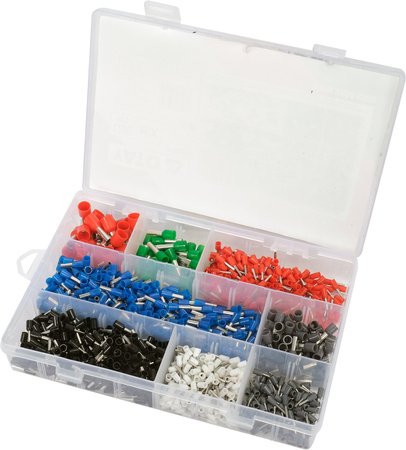 Yato zestaw końcówek i konektorów kablowych 1200sztuk YT-068914