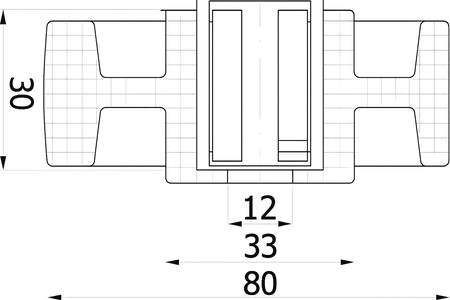 Zabi koło poliamidowe do małych obciążeń 80mm 1B