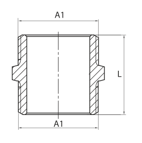 Diamond nypel 3/8" mosiądz K-280.NYPEL.10.Y.